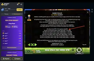 The Dog House Megaways 1000 RTP 94.50% at RocketPlay — game rules screen